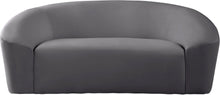 Load image into Gallery viewer, Riley Grey Velvet Loveseat