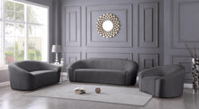 Load image into Gallery viewer, Riley Grey Velvet Sofa