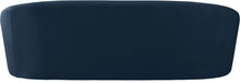 Load image into Gallery viewer, Riley Navy Velvet Sofa