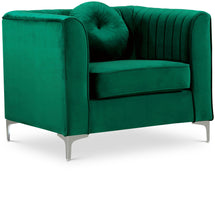 Load image into Gallery viewer, Isabelle Green Velvet Chair