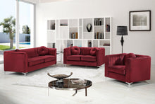 Load image into Gallery viewer, Isabelle Burgundy Velvet Chair