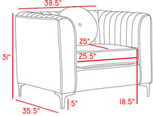 Load image into Gallery viewer, Isabelle Green Velvet Chair