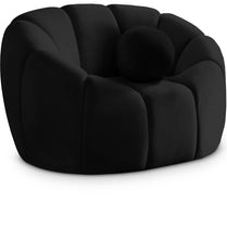 Load image into Gallery viewer, Elijah Black Velvet Chair