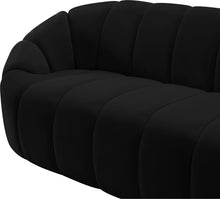 Load image into Gallery viewer, Elijah Black Velvet Sofa