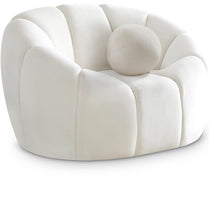 Load image into Gallery viewer, Elijah Cream Velvet Chair