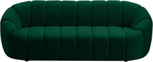 Load image into Gallery viewer, Elijah Green Velvet Sofa