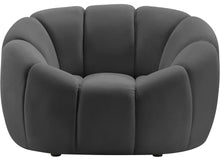 Load image into Gallery viewer, Elijah Grey Velvet Chair