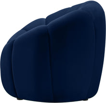 Load image into Gallery viewer, Elijah Navy Velvet Chair