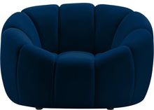 Load image into Gallery viewer, Elijah Navy Velvet Chair