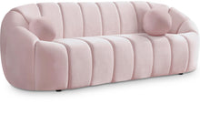 Load image into Gallery viewer, Elijah Pink Velvet Sofa