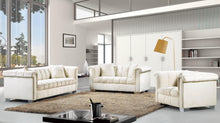 Load image into Gallery viewer, Kayla Cream Velvet Chair
