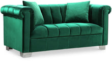 Load image into Gallery viewer, Kayla Green Velvet Loveseat