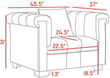 Load image into Gallery viewer, Kayla Cream Velvet Chair