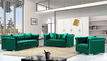 Load image into Gallery viewer, Kayla Green Velvet Chair