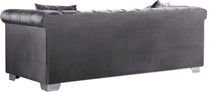 Load image into Gallery viewer, Kayla Grey Velvet Sofa