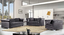 Load image into Gallery viewer, Kayla Grey Velvet Chair