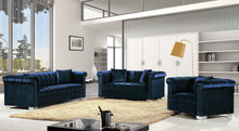 Load image into Gallery viewer, Kayla Navy Velvet Chair