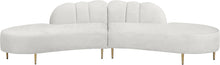 Load image into Gallery viewer, Divine Cream Velvet 2pc. Sectional