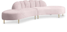 Load image into Gallery viewer, Divine Pink Velvet 2pc. Sectional