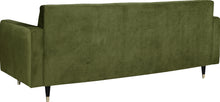 Load image into Gallery viewer, Lola Olive Velvet Sofa