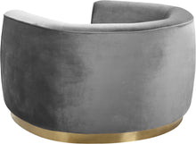 Load image into Gallery viewer, Julian Grey Velvet Chair