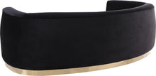 Load image into Gallery viewer, Julian Black Velvet Sofa