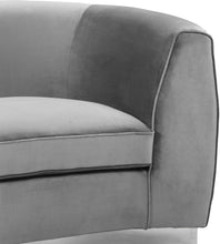 Load image into Gallery viewer, Julian Grey Velvet Chair