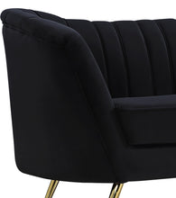 Load image into Gallery viewer, Margo Black Velvet Chair