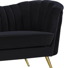 Load image into Gallery viewer, Margo Black Velvet Chair