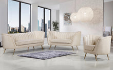 Load image into Gallery viewer, Margo Cream Velvet Chair