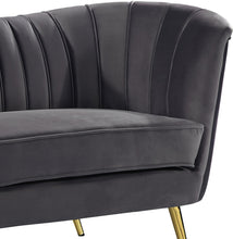Load image into Gallery viewer, Margo Grey Velvet Chair