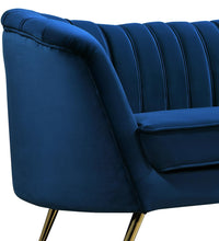 Load image into Gallery viewer, Margo Navy Velvet Chair