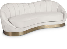 Load image into Gallery viewer, Shelly Cream Velvet Sofa