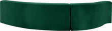 Load image into Gallery viewer, Curl Green Velvet 2pc. Sectional