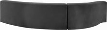 Load image into Gallery viewer, Curl Grey Velvet 2pc. Sectional