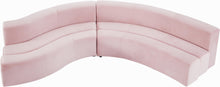 Load image into Gallery viewer, Curl Pink Velvet 2pc. Sectional