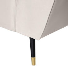 Load image into Gallery viewer, Beaumont Cream Velvet Loveseat