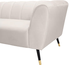 Load image into Gallery viewer, Beaumont Cream Velvet Loveseat