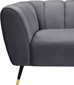 Beaumont Grey Velvet Chair