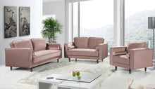 Load image into Gallery viewer, Emily Pink Velvet Chair