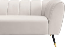 Load image into Gallery viewer, Beaumont Cream Velvet Loveseat