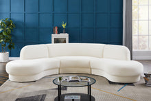 Load image into Gallery viewer, Rosa Cream Velvet 3pc. Sectional (3 Boxes)