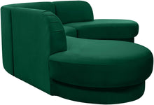 Load image into Gallery viewer, Rosa Green Velvet 3pc. Sectional (3 Boxes)