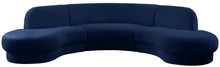 Load image into Gallery viewer, Rosa Navy Velvet 3pc. Sectional (3 Boxes)