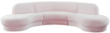 Load image into Gallery viewer, Rosa Pink Velvet 3pc. Sectional (3 Boxes)