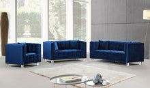 Load image into Gallery viewer, Mariel Navy Velvet Chair