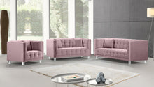 Load image into Gallery viewer, Mariel Pink Velvet Chair