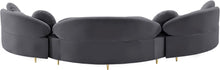 Load image into Gallery viewer, Vivacious Grey Velvet 3pc. Sectional (3 Boxes)