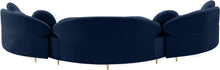 Load image into Gallery viewer, Vivacious Navy Velvet 3pc. Sectional (3 Boxes)