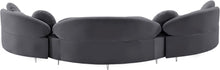 Load image into Gallery viewer, Vivacious Grey Velvet 3pc. Sectional (3 Boxes)